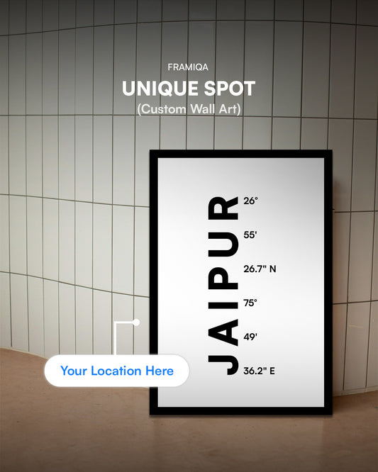 your location Name photo frame with Coordinates | Custom photo frame framiqa