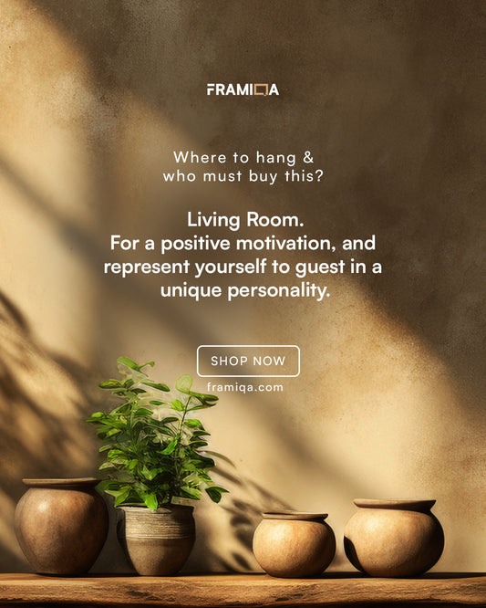 Where to hang your motivational wall art photo frame Framiqa 'Do what you love, love what you do'