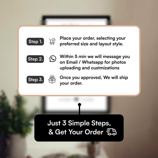 framiqa artisan series photo submitting steps for customers for ordering Personalized photo frame for best friends