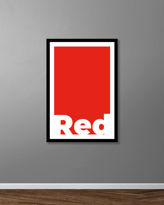 Red | My favorite color | Custom Text Wall Art