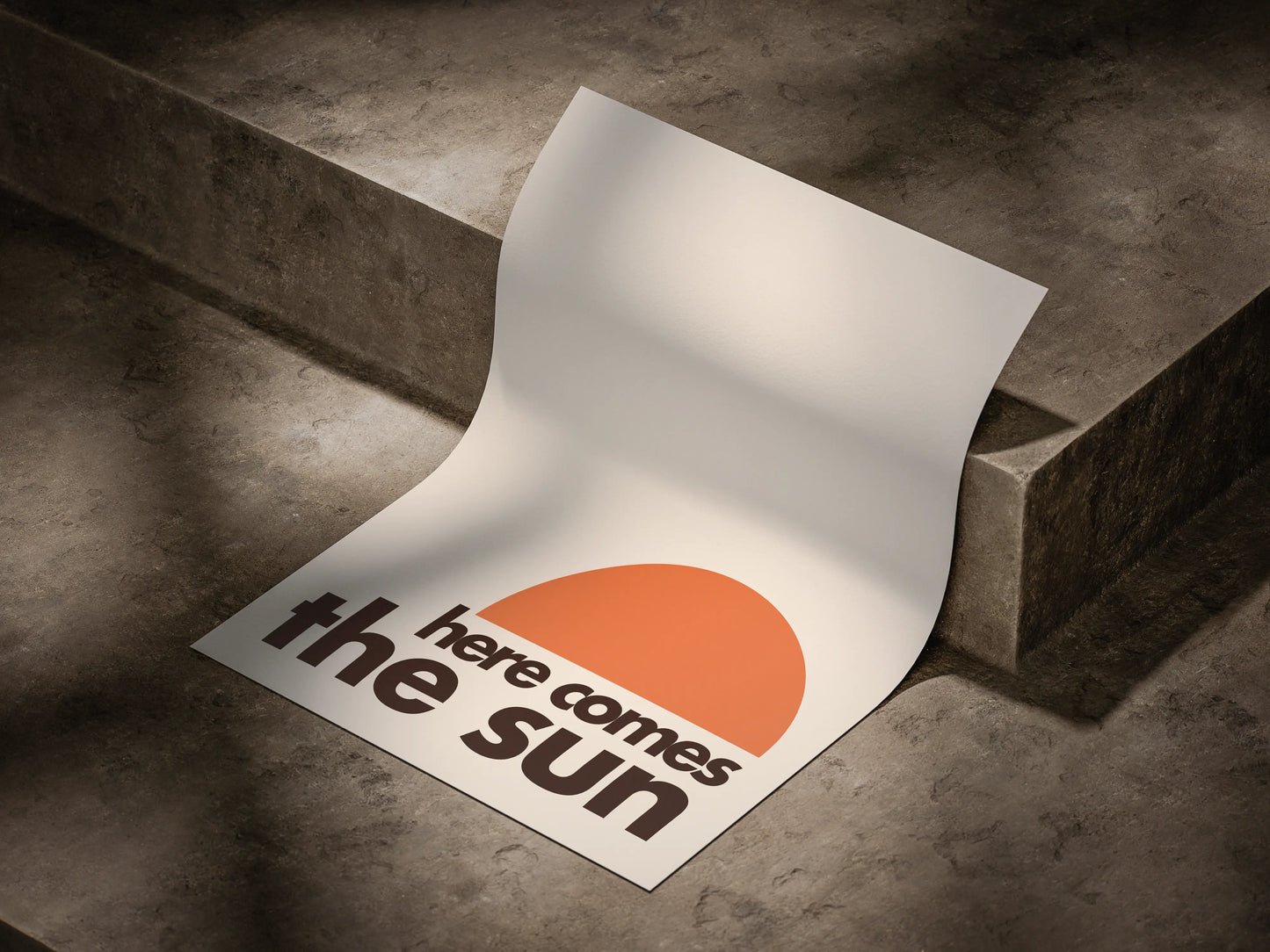 here comes the sun | High quality print design for walls | Print only | Unique poster for wall decor